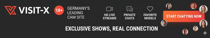 VISIT-X is Germany's premier live cam community, established in 1999. The site is known for its "Made in Germany" quality, offering high-definition streams and a secure credit system. With thousands of native-speaking models, it provides a trusted space for private chats, exclusive VR content, and social interaction.